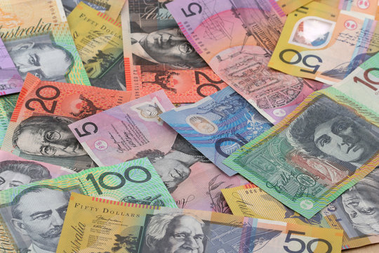 Australian currency background