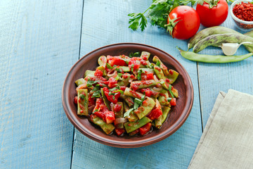 green beans with tomatoes lobio