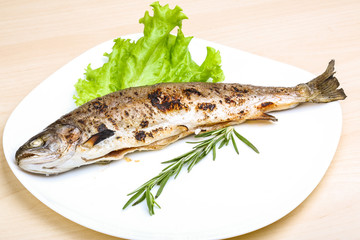Grilled trout