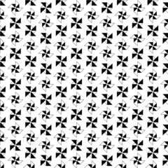 かざぐるまのテクスチャ(黒白)