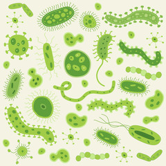 Hand Drawn Bacteria / Germs
