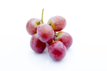 Grape on the white background. Fresh  berry.