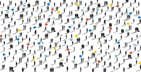 Communication People Diverse Crowd Business People Concept