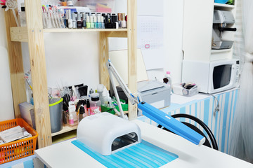 Interior of a cosmetology office