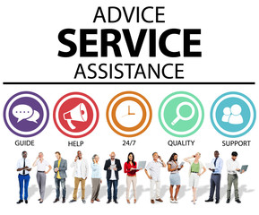 Advice Service Assistance Customer Care Support Concept