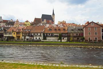 Spring view of Cesky Krumlov. Czech republic