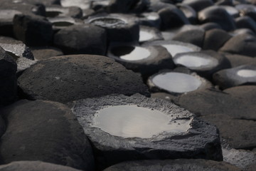Giant's causeway - tourist site in Northern Ireland (UK)