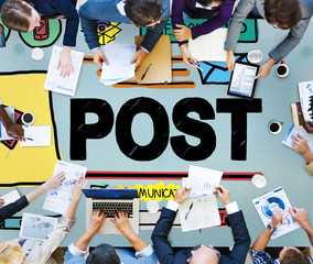 Post Blog Social Media Share Online Communication Concept