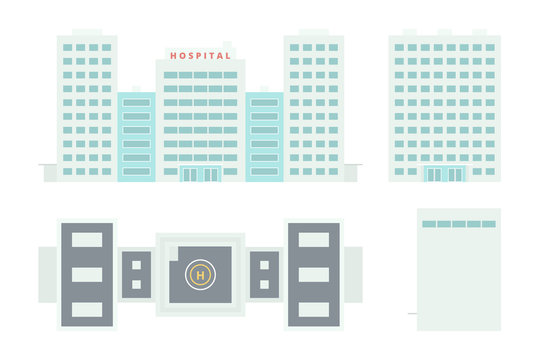 Hospital Building - Template for Creation Axonometric Projection