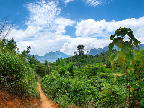 Tropische Berge, Laos, Nong Khiaw