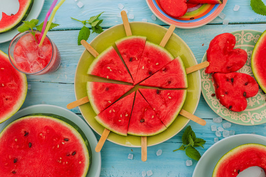 Fototapeta Watermelon - the delights of watermelon