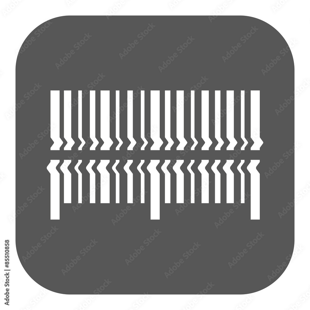 Poster scan the bar code icon. barcode scanning symbol. flat