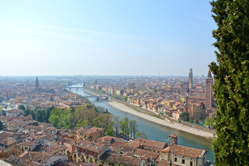 Verona, the beautiful historic center of the Veneto - Italy