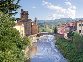 Pontremoli, Lunigiana, Italy. Beautiful small town in N Tuscany