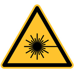 Warnschild Warnung vor Laserstrahl nach DIN 7010/ASR 1.3 W014