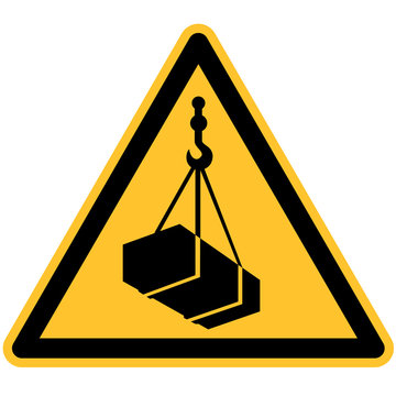 Warnschild Warnung vor schwebender Last DIN 7010 ASR 1.3 W015