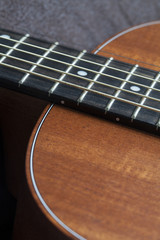 Obraz premium guitar acoustic bridge