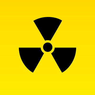 Radiation hazard symbol vector. 