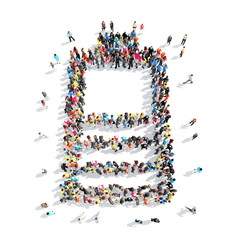 people in the shape of an accumulator charge.