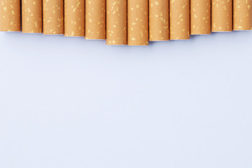 effect from nicotine concept, cigarette's in the form of tooth.