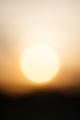 Blurred sunset, Komae, Tokyo, Japan
