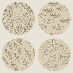 Abstract backgrounds with Leaf design.