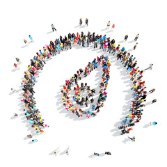 people in the shape of a tachometer.