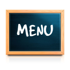 Tablica kredowa z napisem 'Menu'