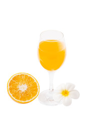 Orange juice in a glass