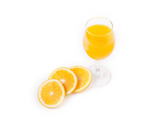 Orange juice in a glass