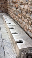 Latrines in the ancient city of Ephesus