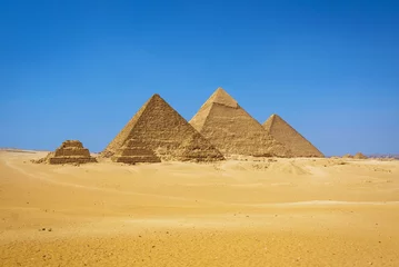 Fotobehang De piramides in Egypte © Dan Breckwoldt