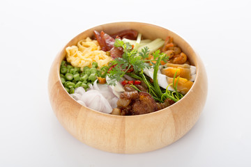 fry rice with the shrimp paste