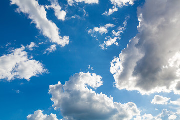 Cloud in blue sky