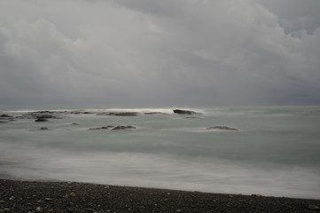 Sea and beach in the morning, Shirahama, Wakayama Prefecture, Japan