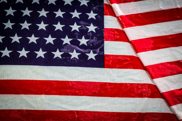 Fototapeta premium American flag in water