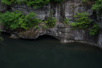 Volcanic rock formations in Shimogo, Fukushima Prefecture, Japan