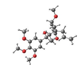 Megaphone molecule isolated on white