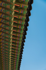 Beautiful architecture pattern in Korean roof style