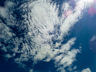 Naklejka premium White cloud