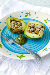 Round courgettes