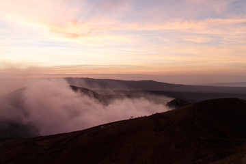 Volcan Masaya view at sunshine