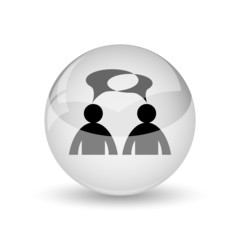 Comments icon - men with bubbles