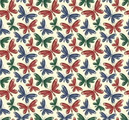 Background with butterflies.