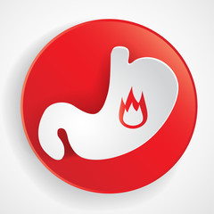 Heartburn illustration.