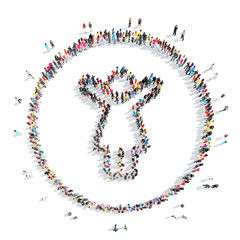 people in the shape of a man.