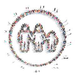 people in the shape of a man.