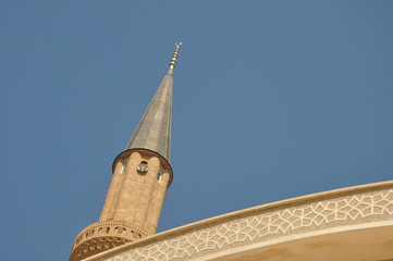 Moschee mit Minarett