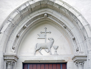 Lamm Gottes, Relief