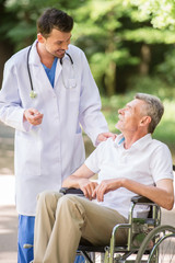 Old man at hospital